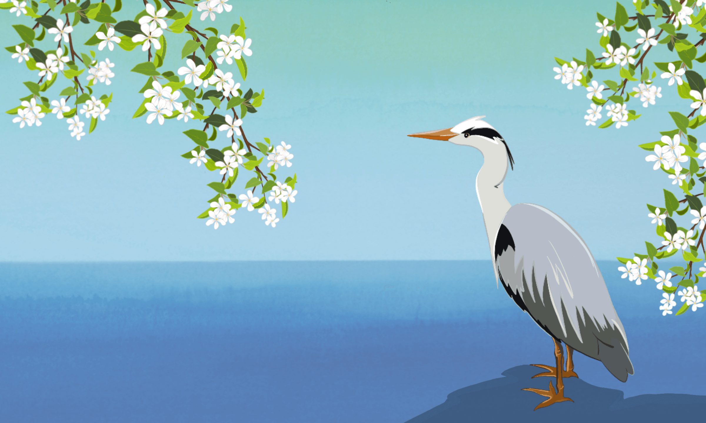 Heron Illustration Illustration